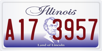 IL license plate A173957