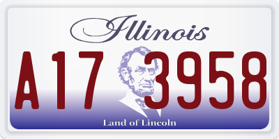 IL license plate A173958