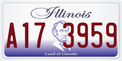 IL license plate A173959