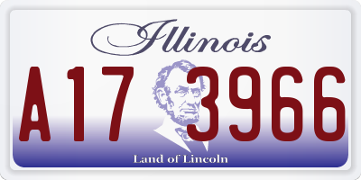 IL license plate A173966