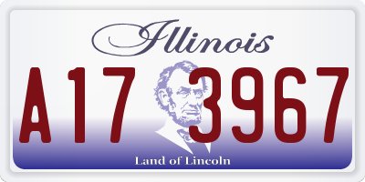 IL license plate A173967