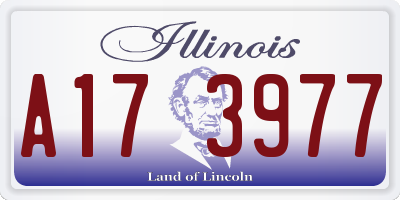 IL license plate A173977