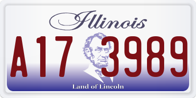 IL license plate A173989