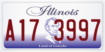 IL license plate A173997