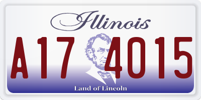 IL license plate A174015