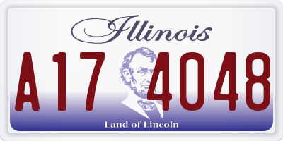 IL license plate A174048