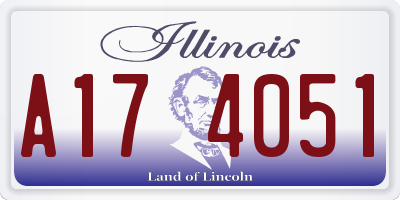 IL license plate A174051