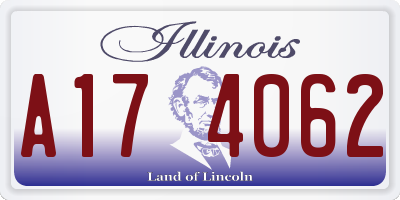 IL license plate A174062
