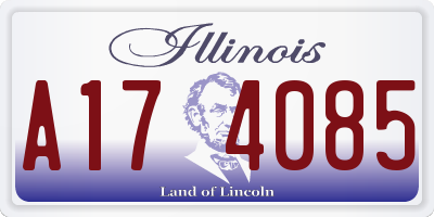 IL license plate A174085