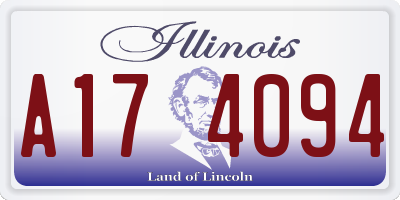 IL license plate A174094