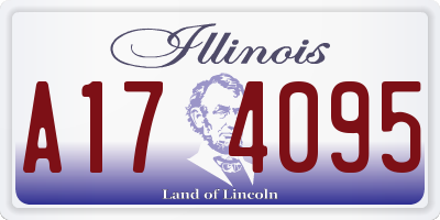 IL license plate A174095