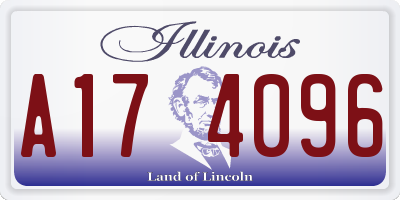 IL license plate A174096