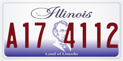 IL license plate A174112