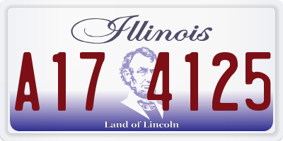 IL license plate A174125