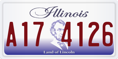 IL license plate A174126
