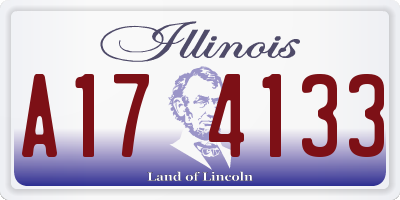 IL license plate A174133