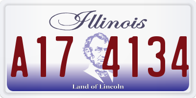 IL license plate A174134