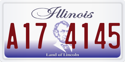 IL license plate A174145