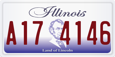 IL license plate A174146
