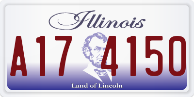 IL license plate A174150