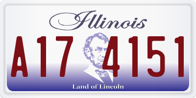IL license plate A174151
