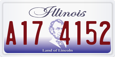 IL license plate A174152