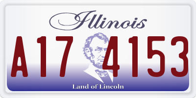 IL license plate A174153