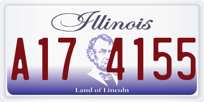IL license plate A174155