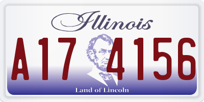 IL license plate A174156