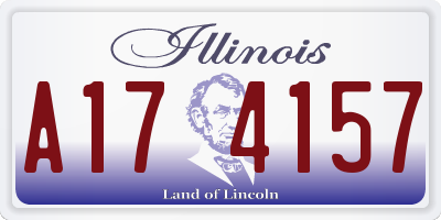 IL license plate A174157