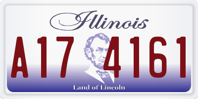 IL license plate A174161