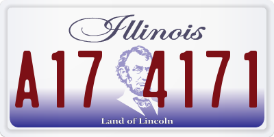 IL license plate A174171