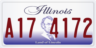 IL license plate A174172