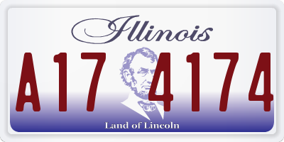 IL license plate A174174