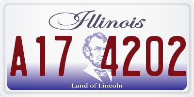 IL license plate A174202