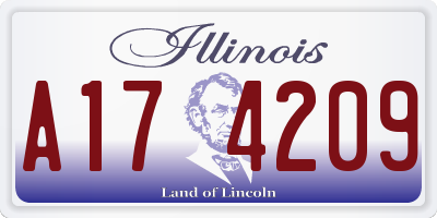 IL license plate A174209