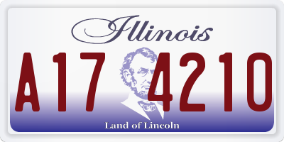 IL license plate A174210