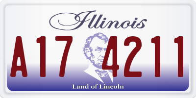IL license plate A174211