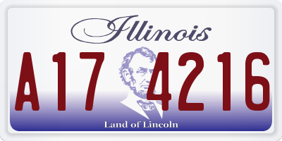 IL license plate A174216