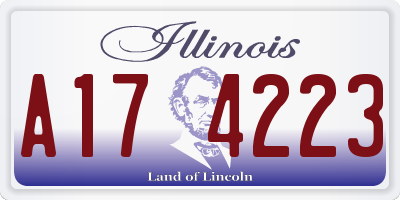 IL license plate A174223