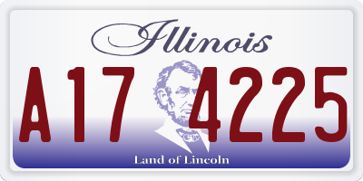 IL license plate A174225