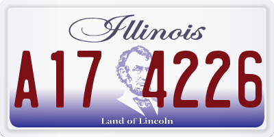 IL license plate A174226