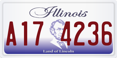 IL license plate A174236