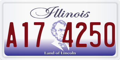 IL license plate A174250