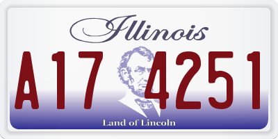 IL license plate A174251