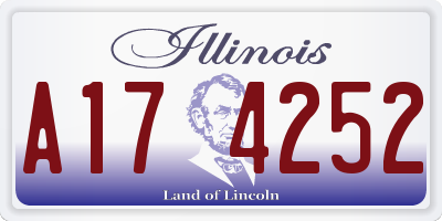 IL license plate A174252