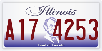 IL license plate A174253