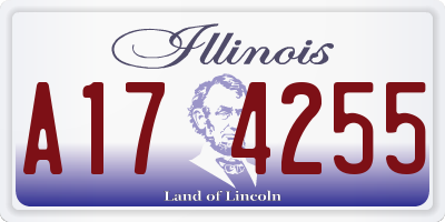 IL license plate A174255