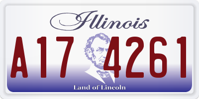 IL license plate A174261