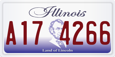 IL license plate A174266